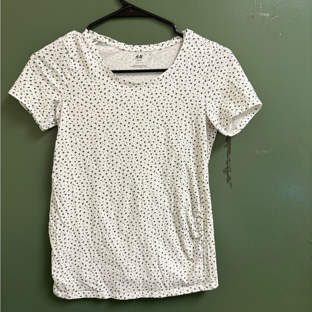 H&M White Polka Dot Women's Top